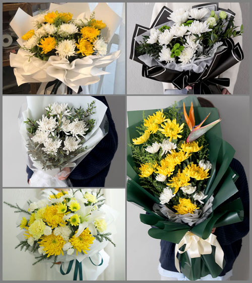 江苏宿迁宿豫区大兴镇同心村白事花束代送